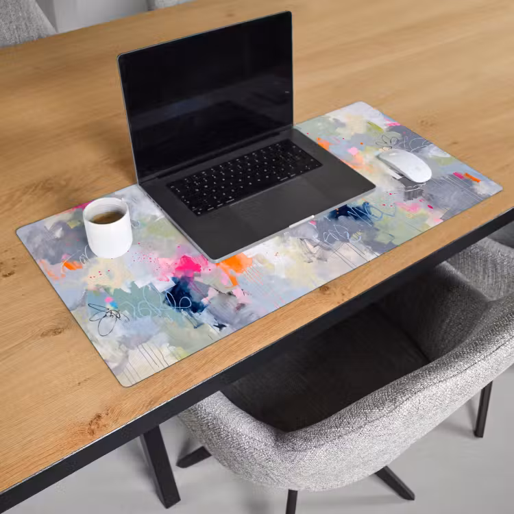 Bureau onderlegger - Abstract - Kleurrijk - Modern - Kunst — 3