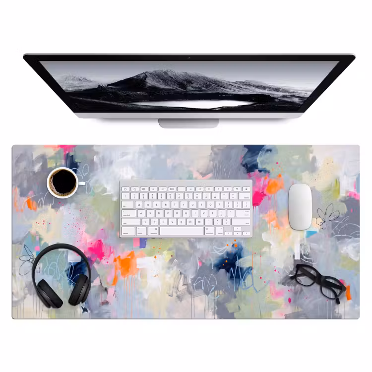 Bureau onderlegger - Abstract - Kleurrijk - Modern - Kunst — 4
