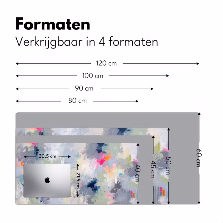 Bureau onderlegger - Abstract - Kleurrijk - Modern - Kunst — 8