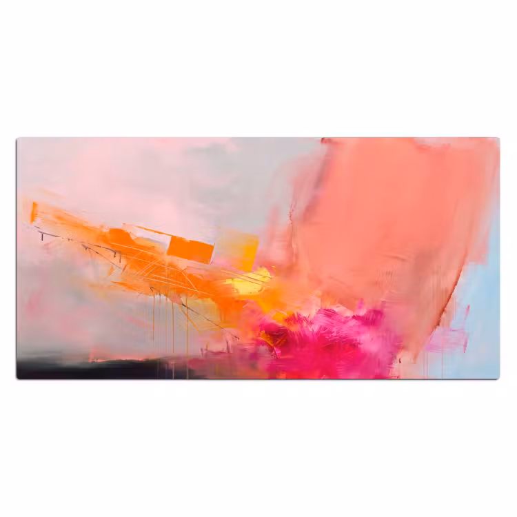 Bureau onderlegger - Abstract - Kleurrijk - Modern - Roze — 2