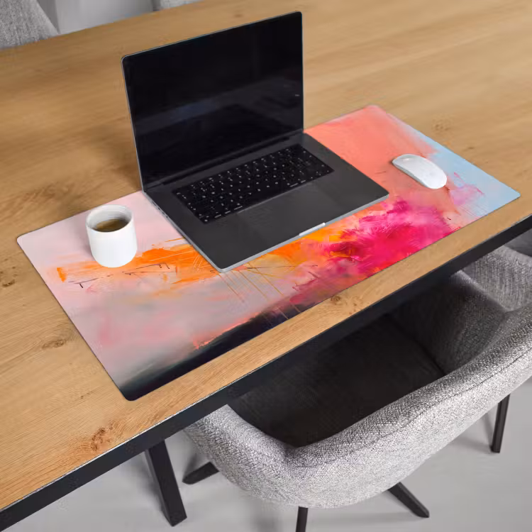 Bureau onderlegger - Abstract - Kleurrijk - Modern - Roze — 3