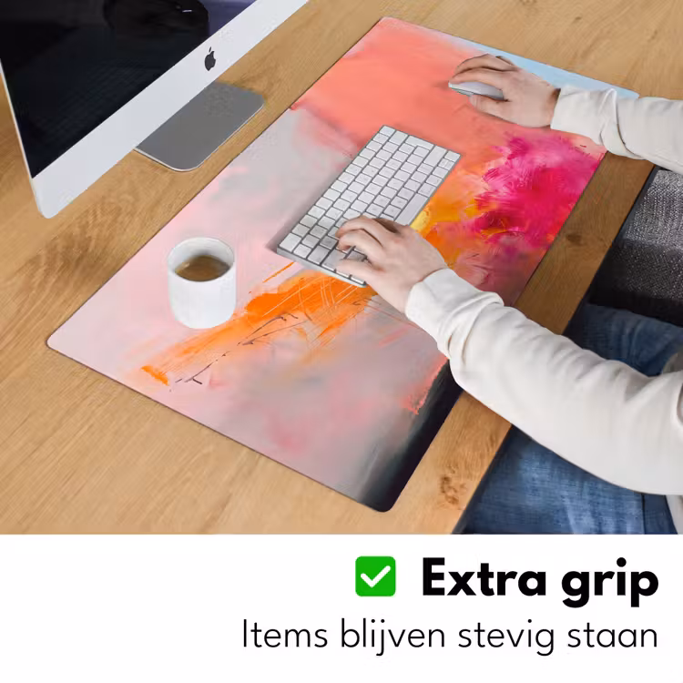 Bureau onderlegger - Abstract - Kleurrijk - Modern - Roze — 6