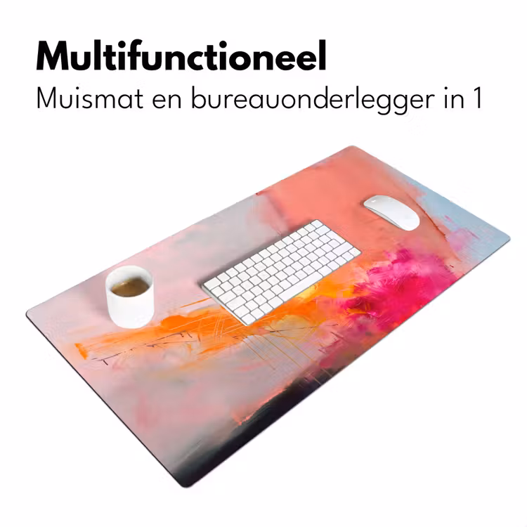 Bureau onderlegger - Abstract - Kleurrijk - Modern - Roze — 7