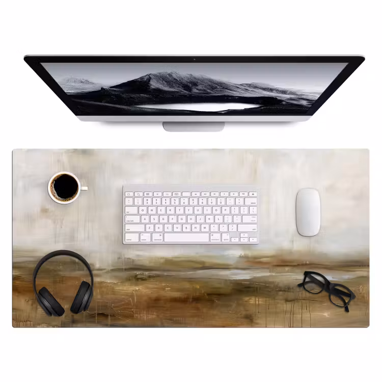 Bureau onderlegger - Abstract - Landschap - Natuur - Beige - Bruin — 4