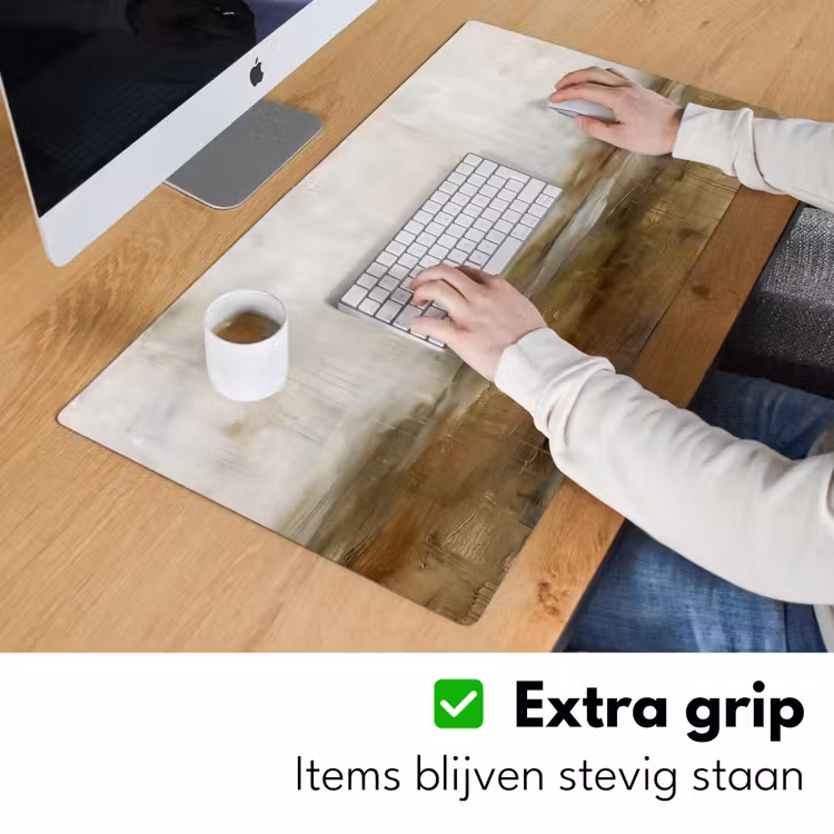 Bureau onderlegger - Abstract - Landschap - Natuur - Beige - Bruin — 6