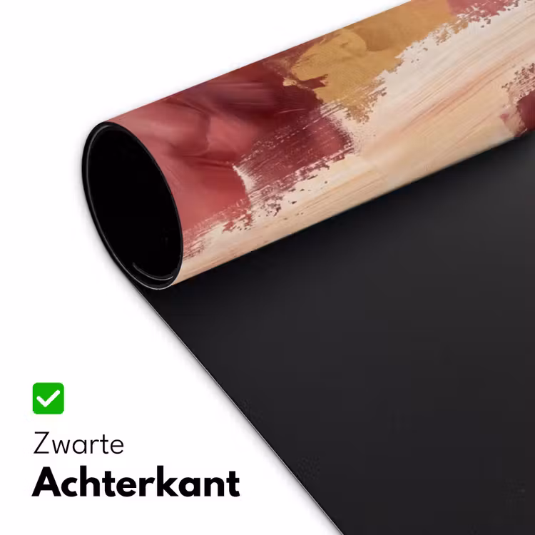 Bureau onderlegger - Abstract - Rood - Goud - Modern - Kunst — 5