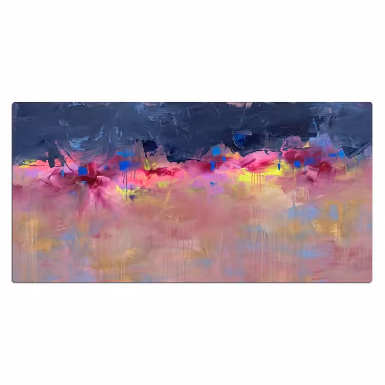 Bureau onderlegger - Abstract - Textuur - Kleuren - Modern - Roze — 2