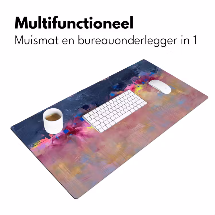 Bureau onderlegger - Abstract - Textuur - Kleuren - Modern - Roze — 7