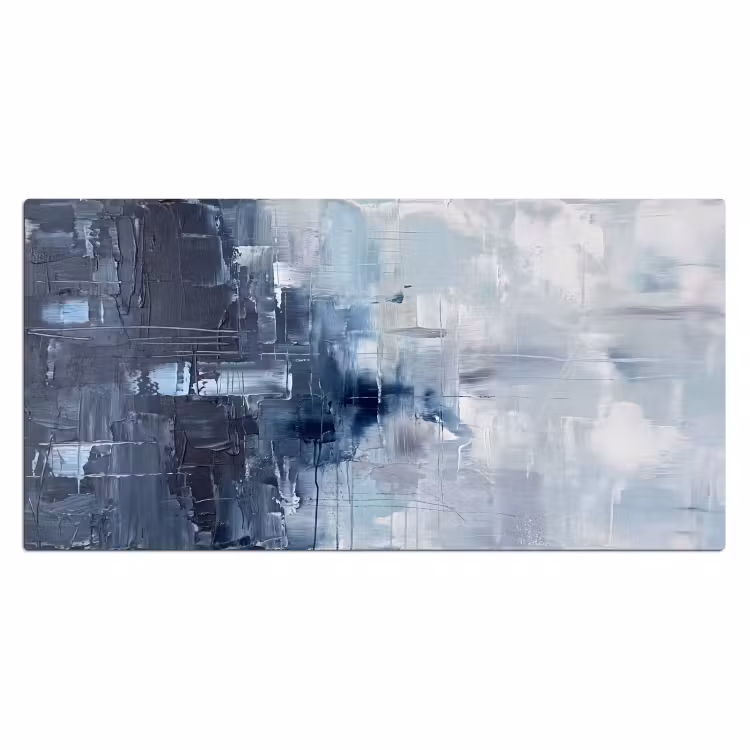 Bureau onderlegger - Abstract - Textuur - Kunst - Modern - Blauw — 2
