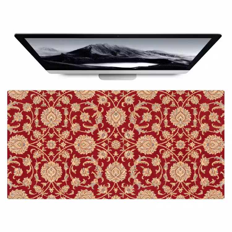 Bureau onderlegger - Patroon - Bloem - Klassiek - Oosters - Rood — 1