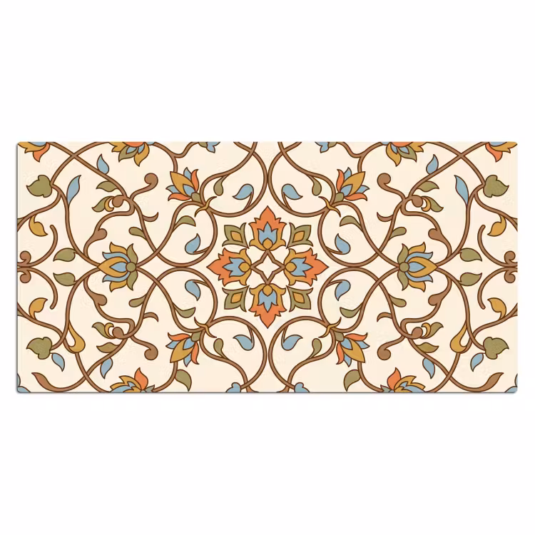 Bureau onderlegger - Patroon - Bloemen - Ornament - Kleurrijk — 2