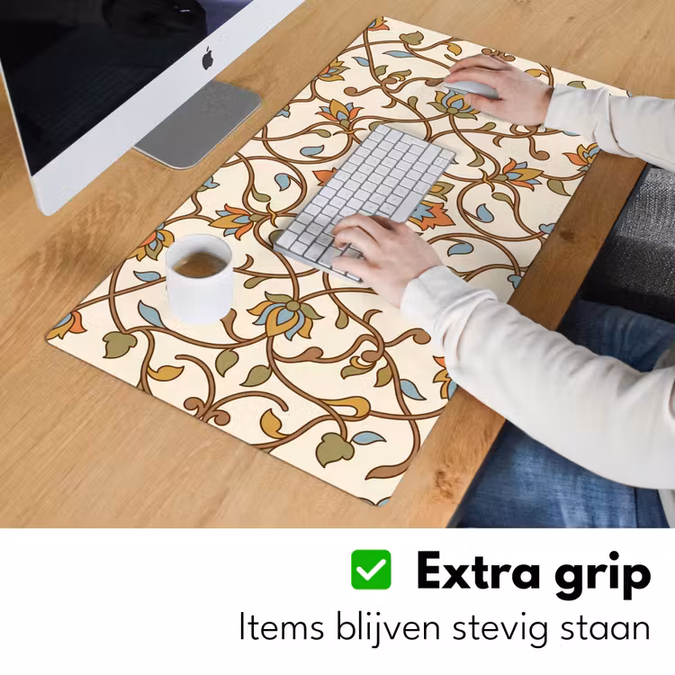 Bureau onderlegger - Patroon - Bloemen - Ornament - Kleurrijk — 6