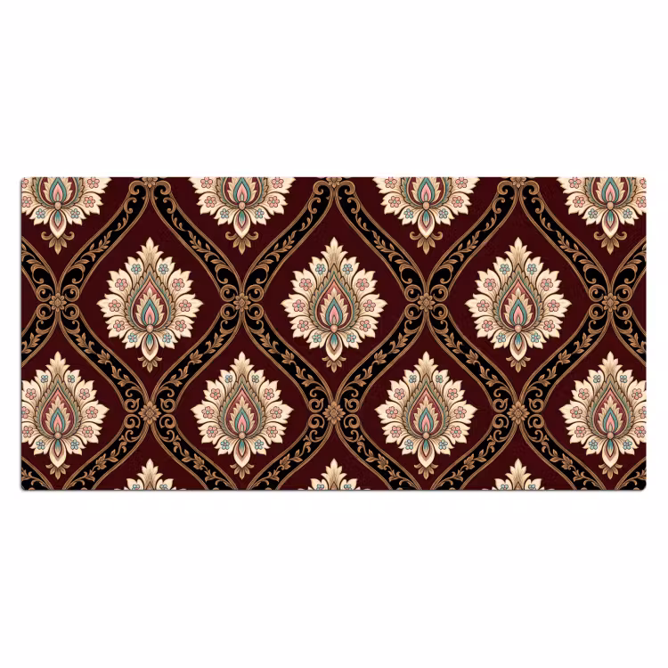 Bureau onderlegger - Patroon - Bloemmotief - Decoratie - Klassiek - Rood — 2