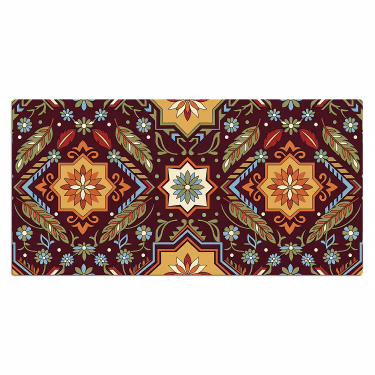 Bureau onderlegger - Patroon - Floraal - Geometrisch - Kleurrijk - Decoratie — 2