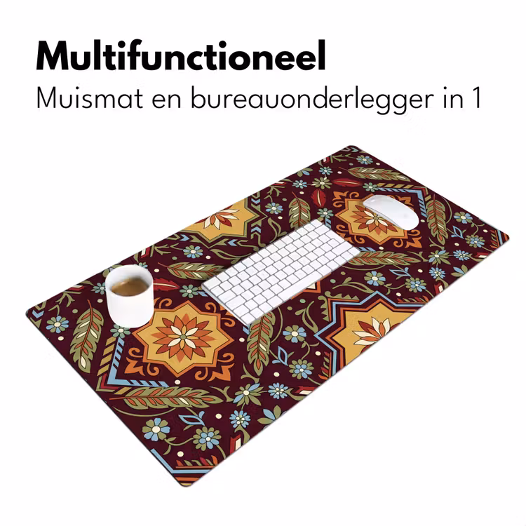 Bureau onderlegger - Patroon - Floraal - Geometrisch - Kleurrijk - Decoratie — 7