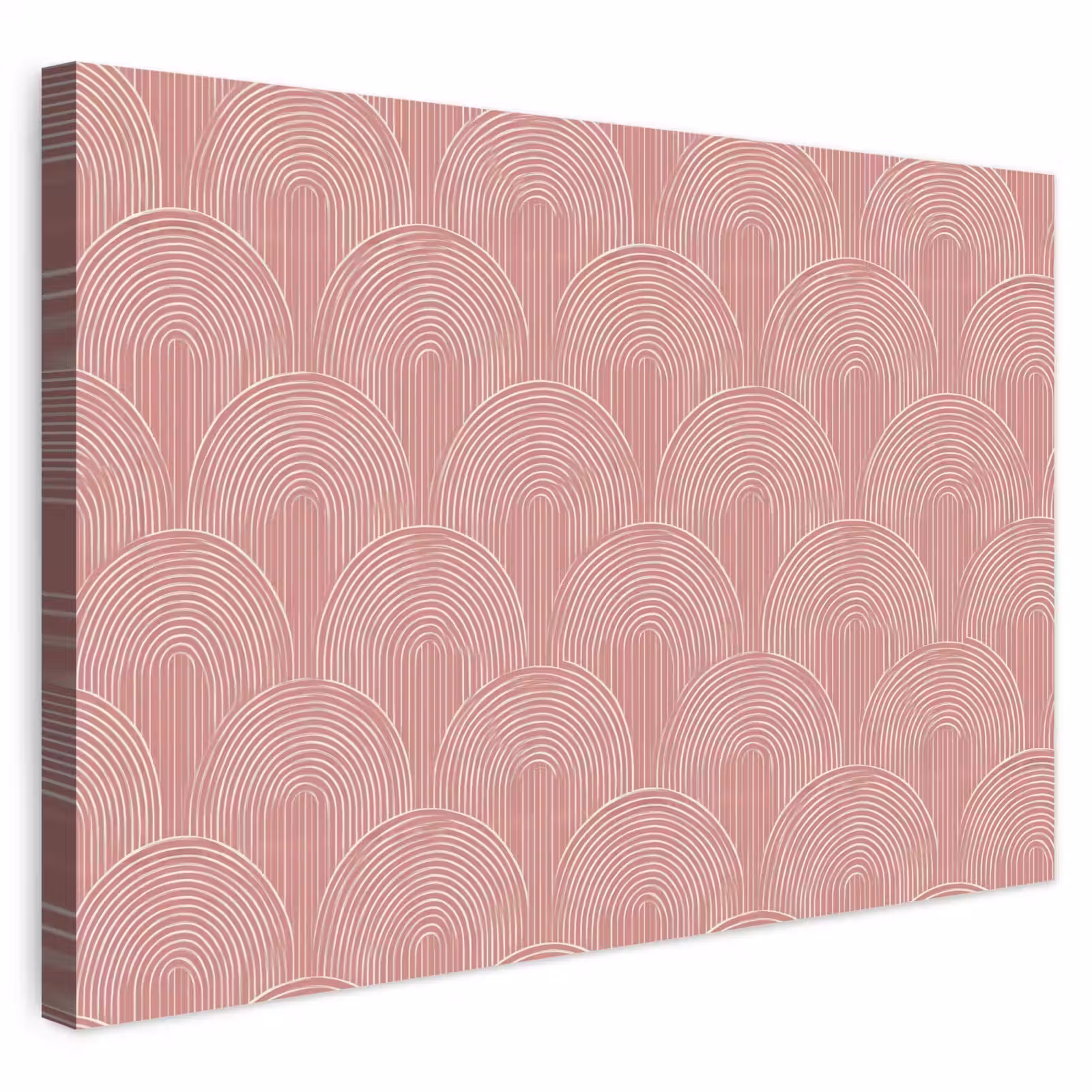 Buiten canvas - Oudroze - Bogen - Deco - Lijnen — 1