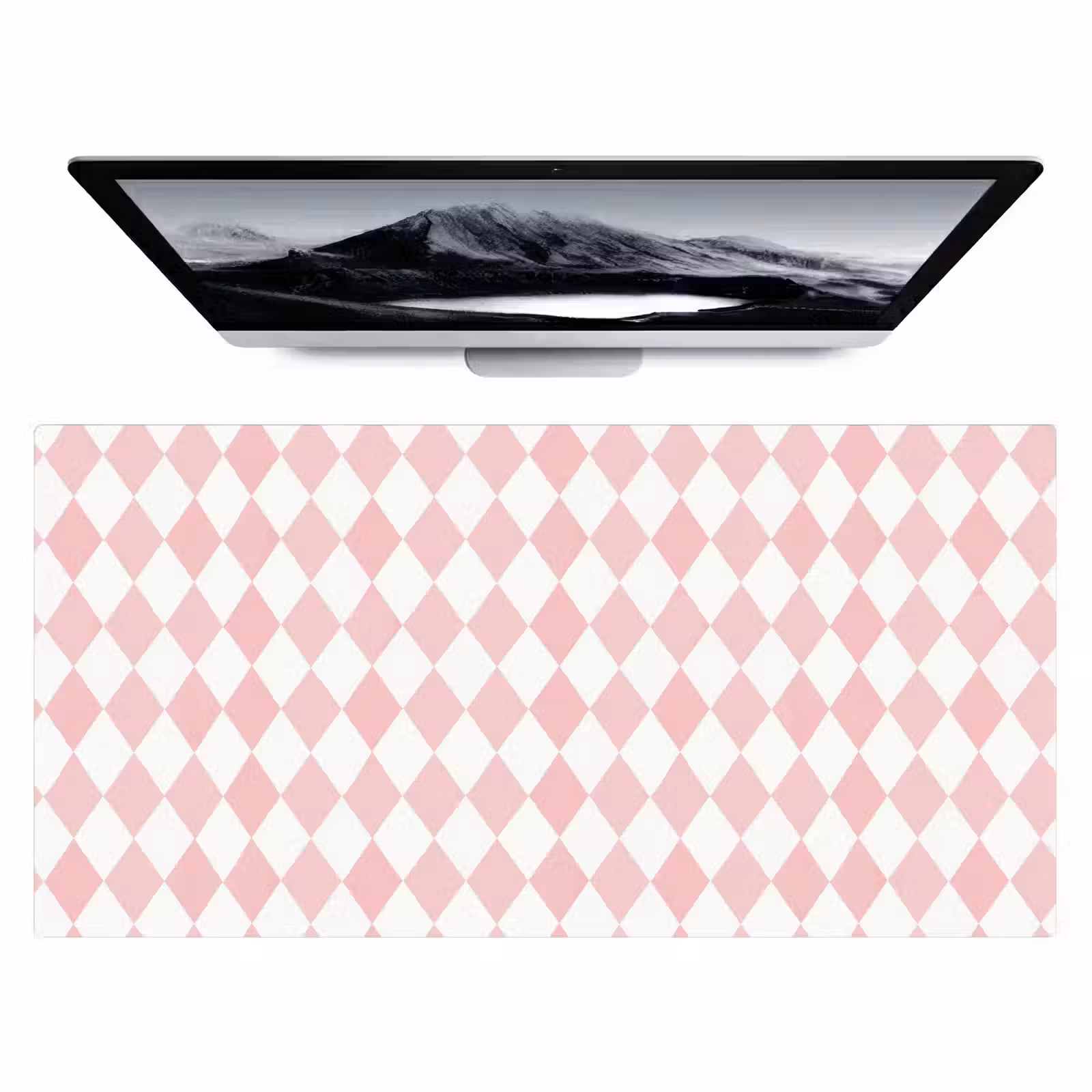 Bureau onderlegger - Lichtroze - Ruiten - Geometrisch - Patroon — 1