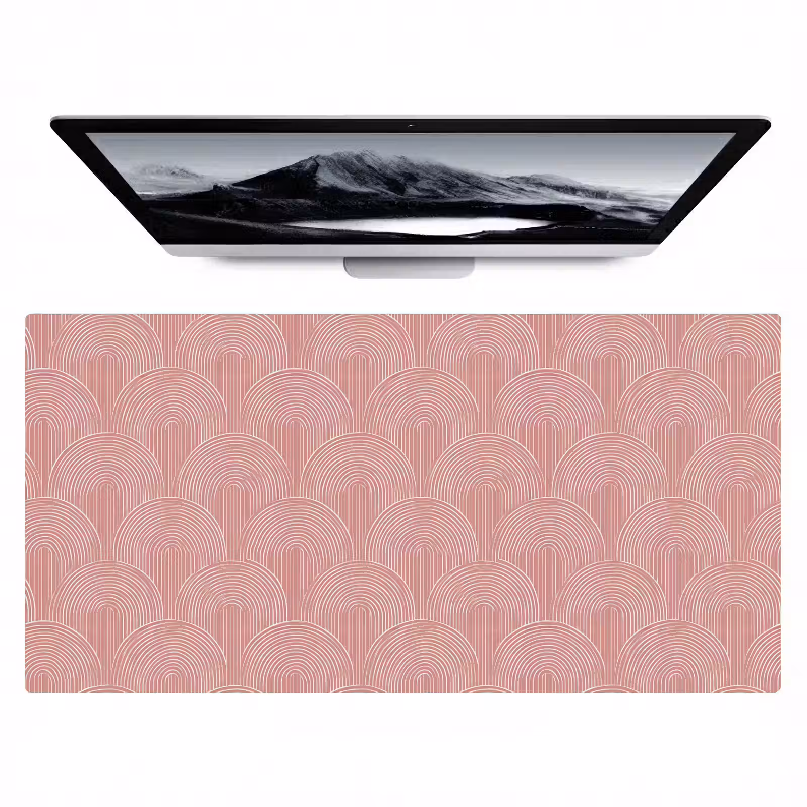 Bureau onderlegger - Oudroze - Bogen - Deco - Lijnen — 1