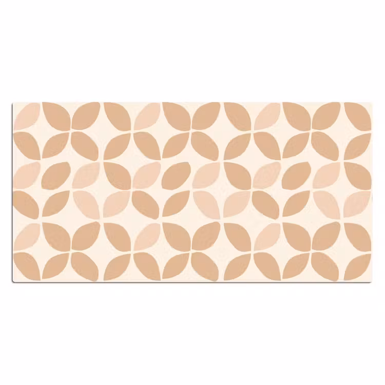 Bureau onderlegger - Beige - Bladeren - Minimalistisch - Patroon — 2