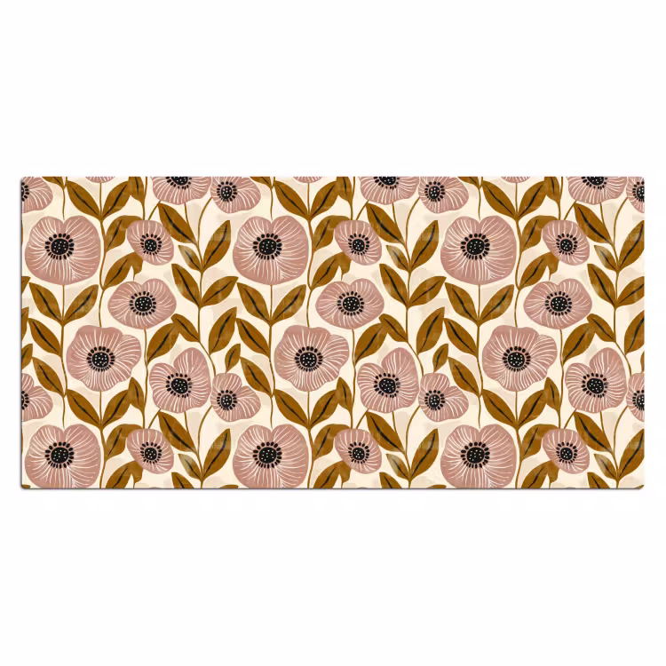 Bureau onderlegger - Dustyroze - Bloemen - Grafisch - Patroon — 2