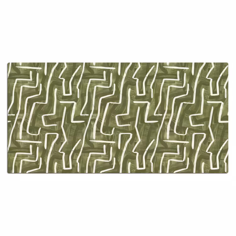 Bureau onderlegger - Groen - Abstract - Penseelstreken - Patroon — 2