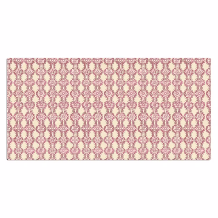Bureau onderlegger - Paarsroze - Bloemen - Retro - Patroon — 2