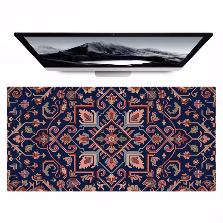Bureau onderlegger - Patroon - Oosters - Floraal - Blauw - Klassiek — 1