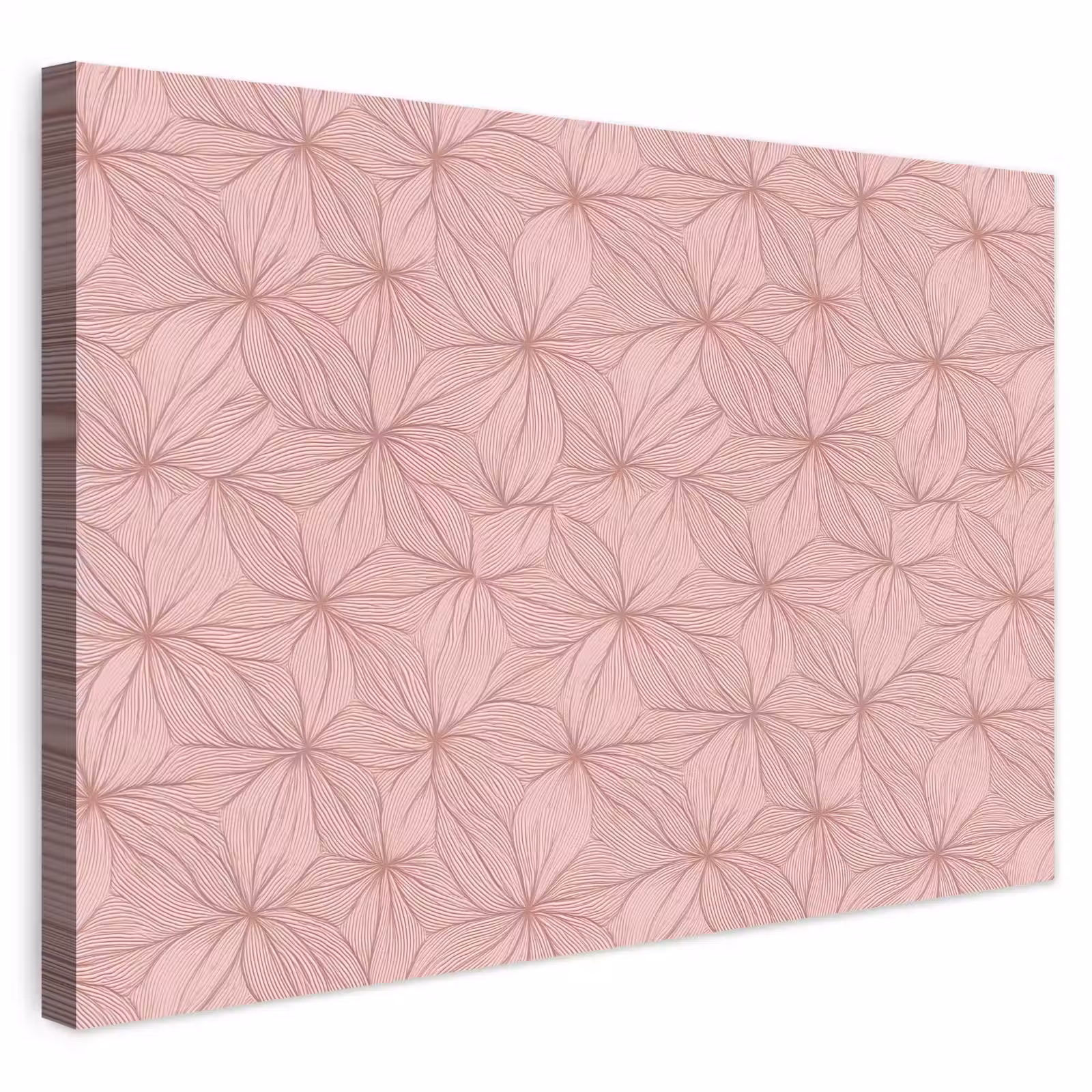 Buiten canvas - oederroze - Bloemen - Reliëf - Textuur — 1