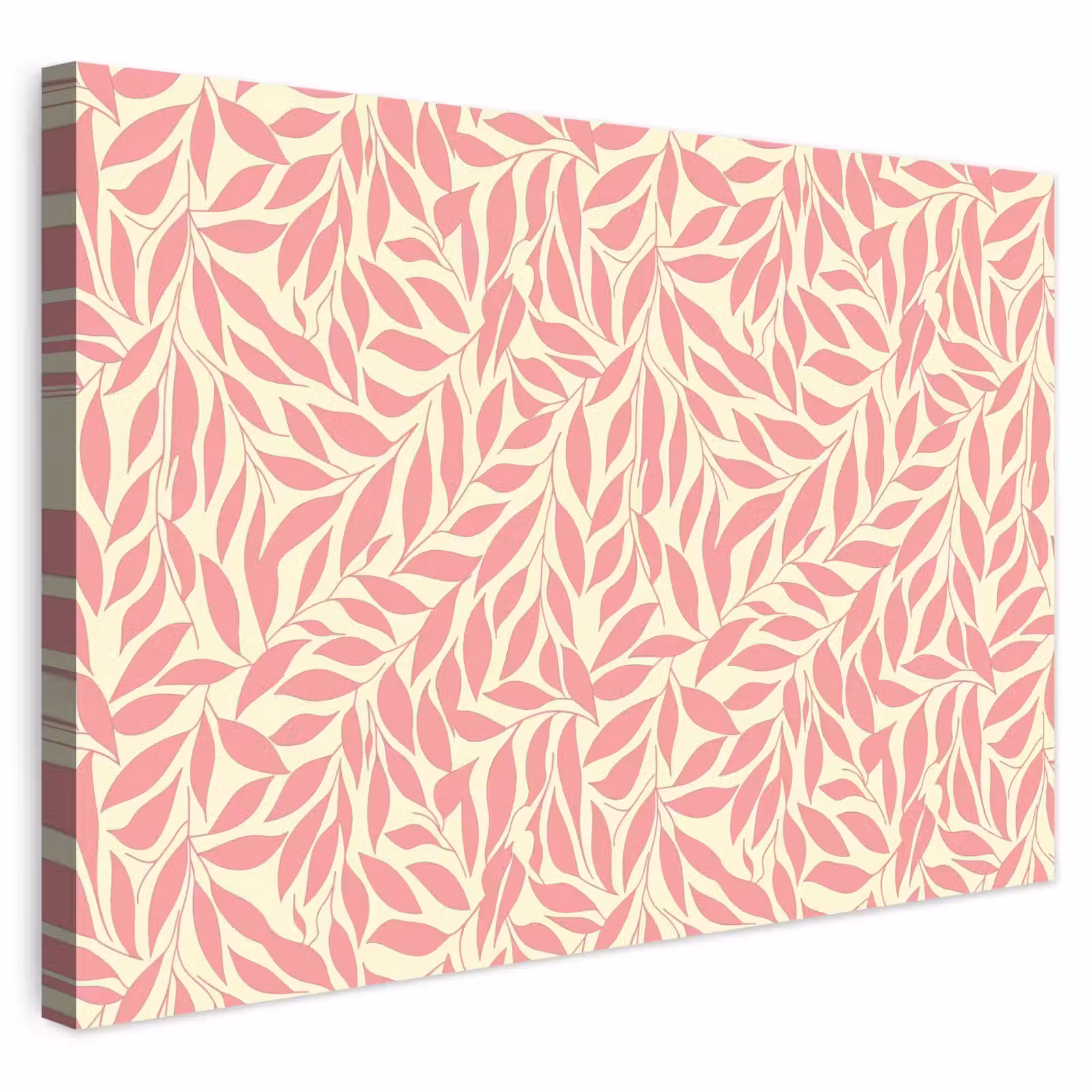 Buiten canvas - Roze - Bladeren - Dynamisch - Patroon — 1