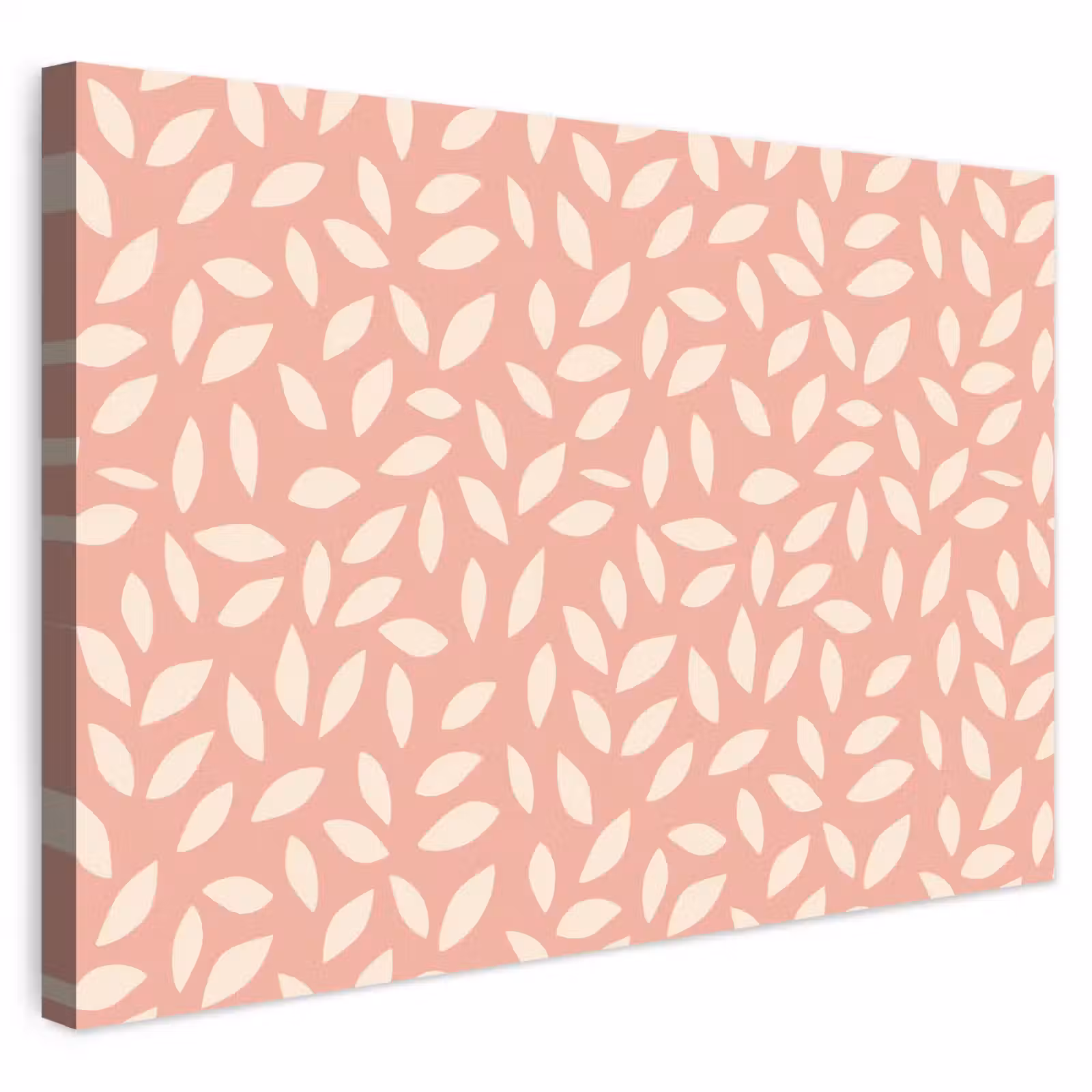 Buiten canvas - Roze - Bladeren - Speels - Patroon — 1