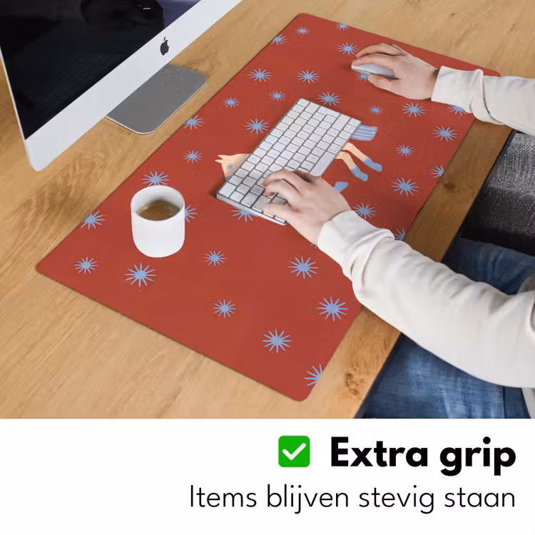 Bureau onderlegger - Dieren - Sterren - Maan - Abstract - Rood — 6