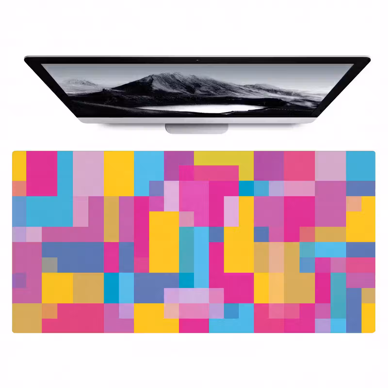 Bureau onderlegger - Abstract - Geometrisch - Kunst - Kleurrijk - Modern — 1