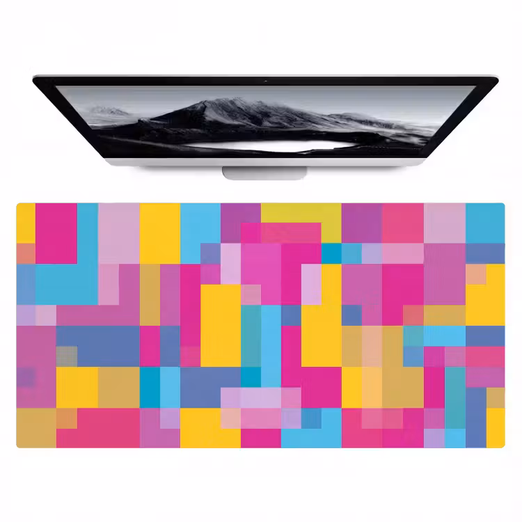 Bureau onderlegger - Abstract - Geometrisch - Kunst - Kleurrijk - Modern — 1