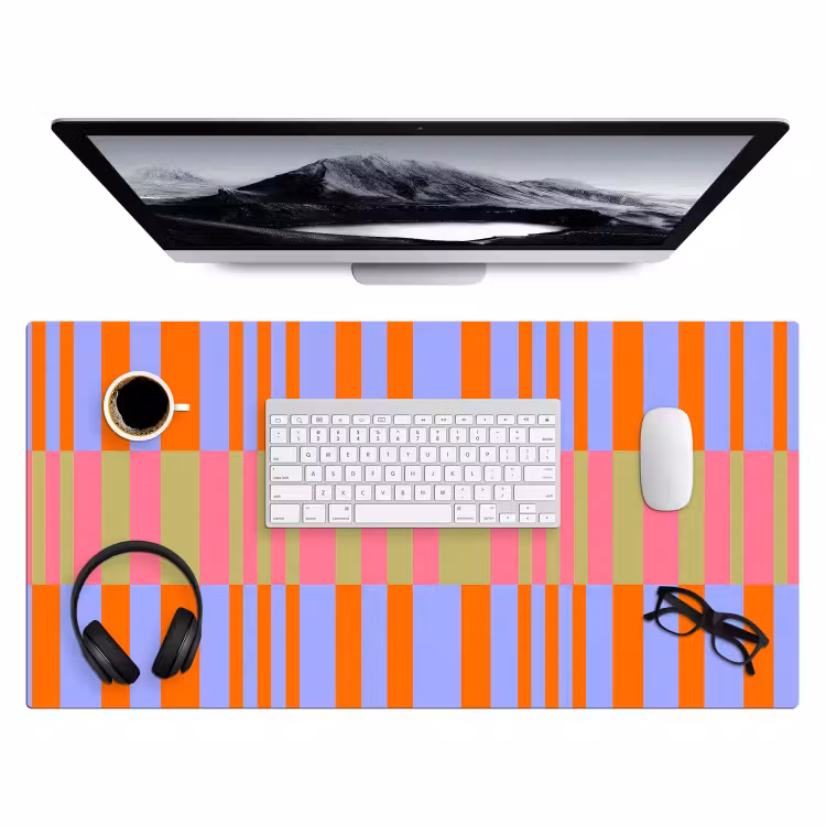 Bureau onderlegger - Abstract - Patroon - Geometrisch - Kleurrijk - Modern — 4