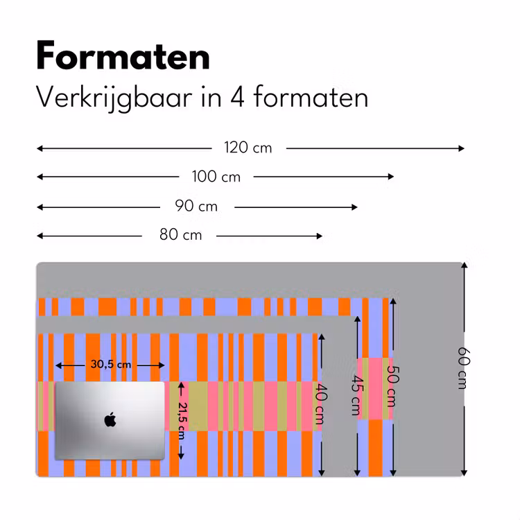 Bureau onderlegger - Abstract - Patroon - Geometrisch - Kleurrijk - Modern — 8