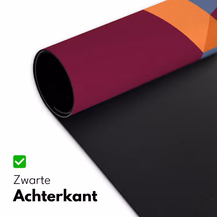 Bureau onderlegger - Abstract - Vormen - Modern - Blauw - Oranje — 5