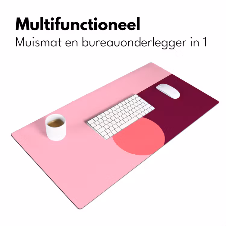 Bureau onderlegger - Abstract - Vormen - Roze - Modern - Design — 7