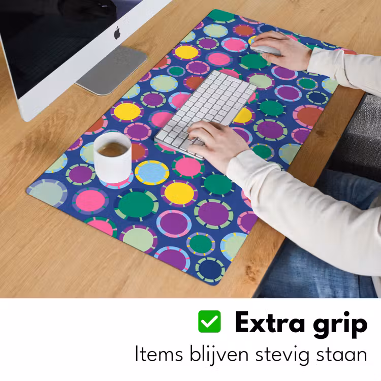 Bureau onderlegger - Patroon - Cirkels - Abstract - Kleurrijk — 6