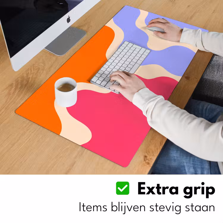 Bureau onderlegger - Abstract - Organische vormen - Design - Modern - Kleurrijk — 6