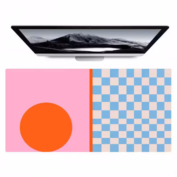 Bureau onderlegger - Abstract - Vormen - Geometrisch - Modern - Kleurrijk — 1