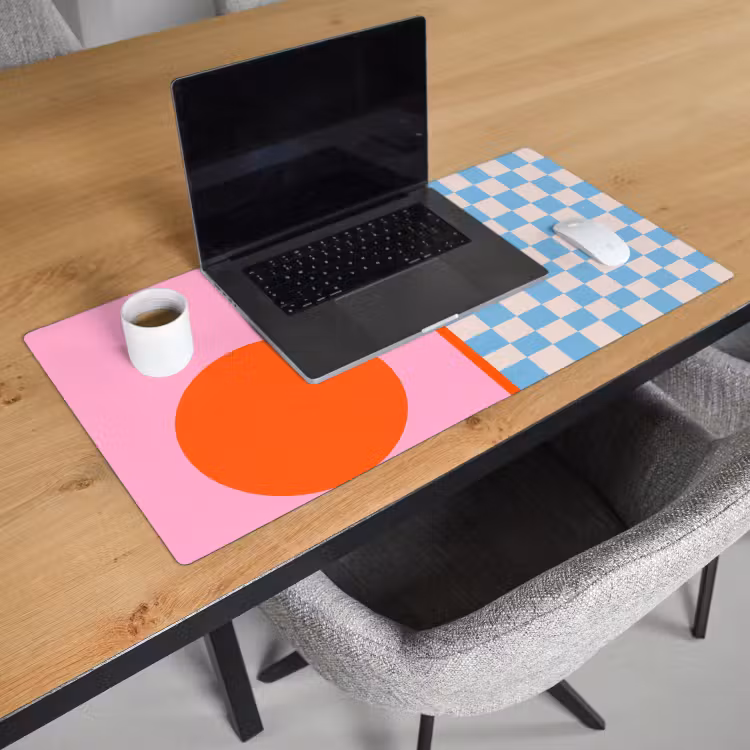 Bureau onderlegger - Abstract - Vormen - Geometrisch - Modern - Kleurrijk — 3