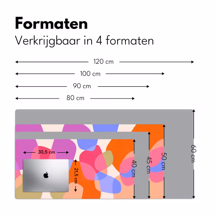 Bureau onderlegger - Abstract - Vormen - Modern - Kleurrijk — 8