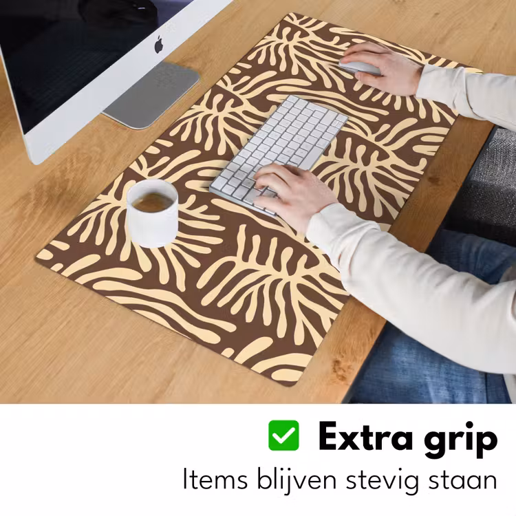 Bureau onderlegger - Bruin - Koraal - Expressief - Patroon — 6