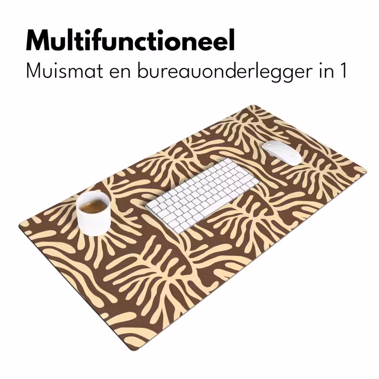 Bureau onderlegger - Bruin - Koraal - Expressief - Patroon — 7