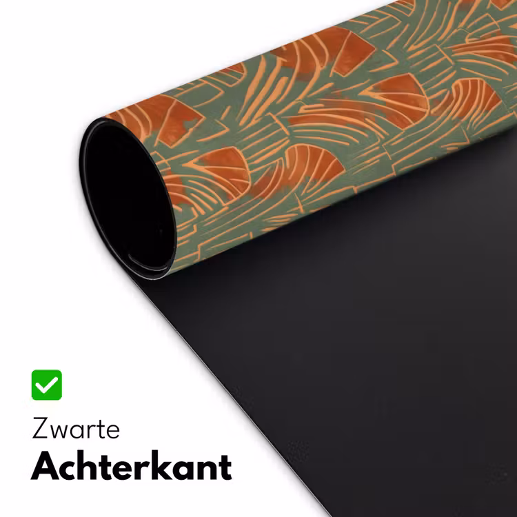 Bureau onderlegger - Groen - Terracotta - Deco - Waaiers — 5