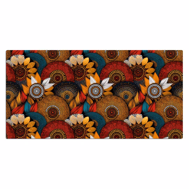 Bureau onderlegger - Kleurrijk - Aboriginal - Dot Painting - Botanisch - Patroon — 2