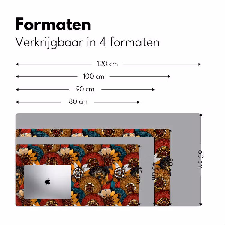 Bureau onderlegger - Kleurrijk - Aboriginal - Dot Painting - Botanisch - Patroon — 8