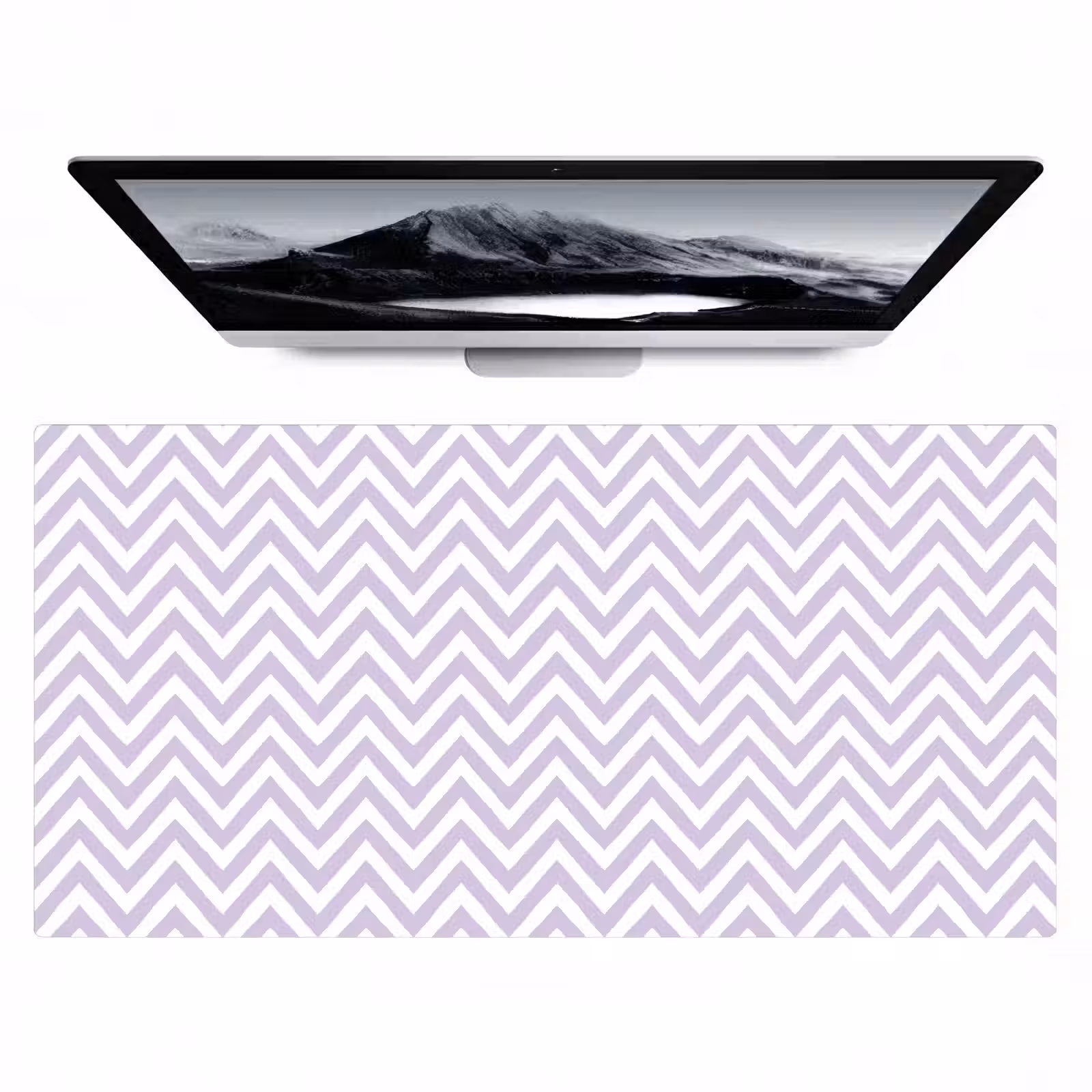 Bureau onderlegger - Lila - Geometrisch - Chevron - Zigzag - Patroon — 1