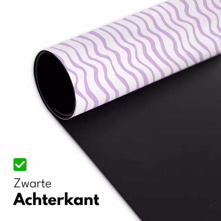 Bureau onderlegger - Lila - Geometrisch - Golfjes - Lijnen - Patroon — 5