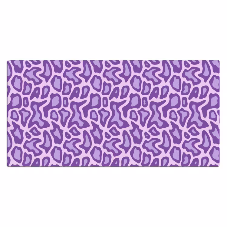 Bureau onderlegger - Paars - Abstract - Luipaard - Vlekken - Groovy - Patroon — 2
